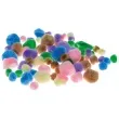 pompony pluszowe akrylowe mix brewis 10 25 mm 78 szt