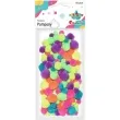 pompony pluszowe akrylowe neonowe mix titanum 10 24 mm 68 szt