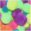 pompony pluszowe akrylowe neonowe mix titanum 10 24 mm 68 szt