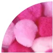pompony pluszowe akrylowe rozowy mix titanum 25 mm 30 szt