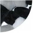 pompony pluszowe akrylowe szaro czarne titanum 25 mm 30 szt