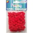pompony pluszowe classic czerwone aliga 10 mm 120 szt