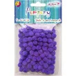 pompony pluszowe classic fioletowe aliga 10 mm 120 szt
