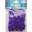 pompony pluszowe classic fioletowe aliga 20 mm 60 szt