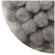 pompony pluszowe classic szare aliga 10 mm 120 szt