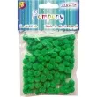 pompony pluszowe classic zielone aliga 10 mm 120 szt