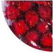 pompony pluszowe metalizowane czerwone aliga 13 mm 50 szt