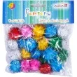 pompony pluszowe metalizowane mix aliga 25 mm 25 szt