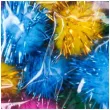pompony pluszowe metalizowane mix aliga 25 mm 25 szt