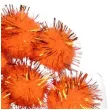 pompony pluszowe metalizowane pomaranczowe titanum 18 mm 15 szt