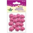pompony pluszowe metalizowane rozowe titanum 18 mm 15 szt
