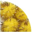 pompony pluszowe metalizowane zolte titanum 18 mm 15 szt