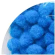 pompony pluszowe poliesterowe niebieskie aliga 10 mm 120 szt