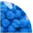pompony pluszowe poliesterowe niebieskie aliga 10 mm 120 szt