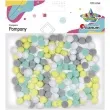 pompony pluszowe poliestrowe pastelowe mix titanum 10 mm 120 szt