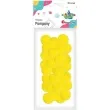 pompony pluszowe poliestrowe sloneczne zolte titanum 25 mm 30 szt
