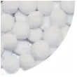 pompony pluszowe poliestrowe sniezne biale titanum 10 mm 120 szt