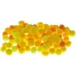 pompony pluszowe poliestrowe zolty mix brewis 10mm 100 szt