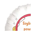 prezent dekoracja balon foliowy szybkiego powrotu do formy bialy do szpitala 18 rnd