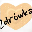 prezent dekoracja balon foliowy zdrowka serce bialy do szpitala 18 rnd