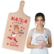 prezent deska drukowana dzien matki matka wariatka szaleje w kuchni