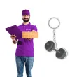 prezent dla chlopaka brelok hantel silownia szary