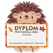 prezent dla dziecka nagroda dyplom dzien jeza jezyk jerzy do przedszkola 18x15 cm