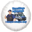 prezent dla policjanta dekoracja balon foliowy policjant wszystkiego najlepszego 18 rnd