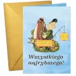 prezent dla wedkarza na urodziny kartka okolicznosciowa urodzinowa zlota rybka personalizacja