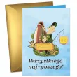 prezent dla wedkarza na urodziny kartka okolicznosciowa xl urodzinowa zlota rybka personalizacja