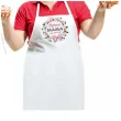 prezent fartuch bialy na dzien matki najlepsza mama na swiecie