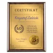 prezent na 18 20 30 40 50 60 urodziny zloty certyfikat w drewnie personalizacja