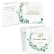 prezent na 20 rocznice slubu pamiatka kartka okolicznosciowa eukaliptus beauty 15x15 cm