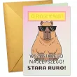 prezent na 30 40 50 urodziny kartka okolicznosciowa kapibara najlepszego stara ruro imie