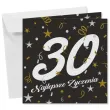 prezent na 30 urodziny kartka okolicznosciowa glamour czarna upominek pamiatka z koperta