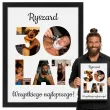 prezent na 30 urodziny z imieniem personalizowany dyplom w ramce wszystkiego najlepszego