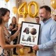prezent na 40 urodziny z imieniem personalizowany dyplom w ramce wszystkiego najlepszego