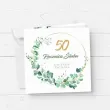 prezent na 50 rocznice slubu zlote gody pamiatka kartka okolicznosciowa eukaliptus beauty 15cm