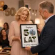 prezent na 50 urodziny z imieniem personalizowany dyplom w ramce wszystkiego najlepszego
