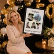 prezent na 50 urodziny z imieniem personalizowany dyplom w ramce wszystkiego najlepszego