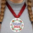 prezent na dozynki gminne 2025 upominek nagroda w konkursie medal kwiaty ludowe 7 2 cm