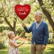 prezent na dzien babci balon foliowy kocham cie dziadku imiona wnukow czerwony dekoracja