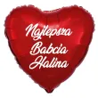 prezent na dzien babci balon foliowy z imieniem najlepsza babcia personalizowany dekoracja