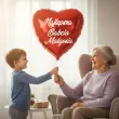 prezent na dzien babci balon foliowy z imieniem najlepsza babcia personalizowany dekoracja
