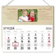 prezent na dzien babci i dziadka drewniany kalendarz personalizowany z imionami 29x26 cm