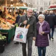 prezent na dzien babci i dziadka materialowa torba na zakupy na wszelki wypadek