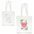prezent na dzien babci materialowa torba na zakupy do pomalowania diy 40x35 cm