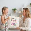 prezent na dzien babci materialowa torba na zakupy do pomalowania diy 40x35 cm