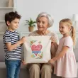 prezent na dzien babci materialowa torba na zakupy do pomalowania diy 40x35 cm