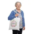 prezent na dzien babci materialowa torba na zakupy najlepsza babcia na swiecie bialy 40x35 cm